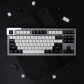 Black & White 104+46 Keys MSA Profile ABS Doubleshot Keycaps Set for Cherry MX Mechanical Keyboard